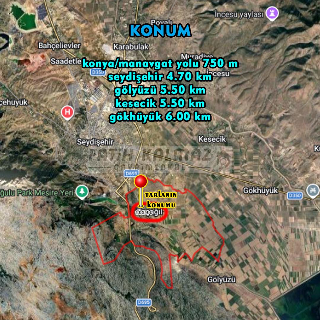 FATİH KALMAZ 'DAN SEYDİŞEHİR/TAŞAĞIL 'DA MÜSTAKİL TARLA 777 M2