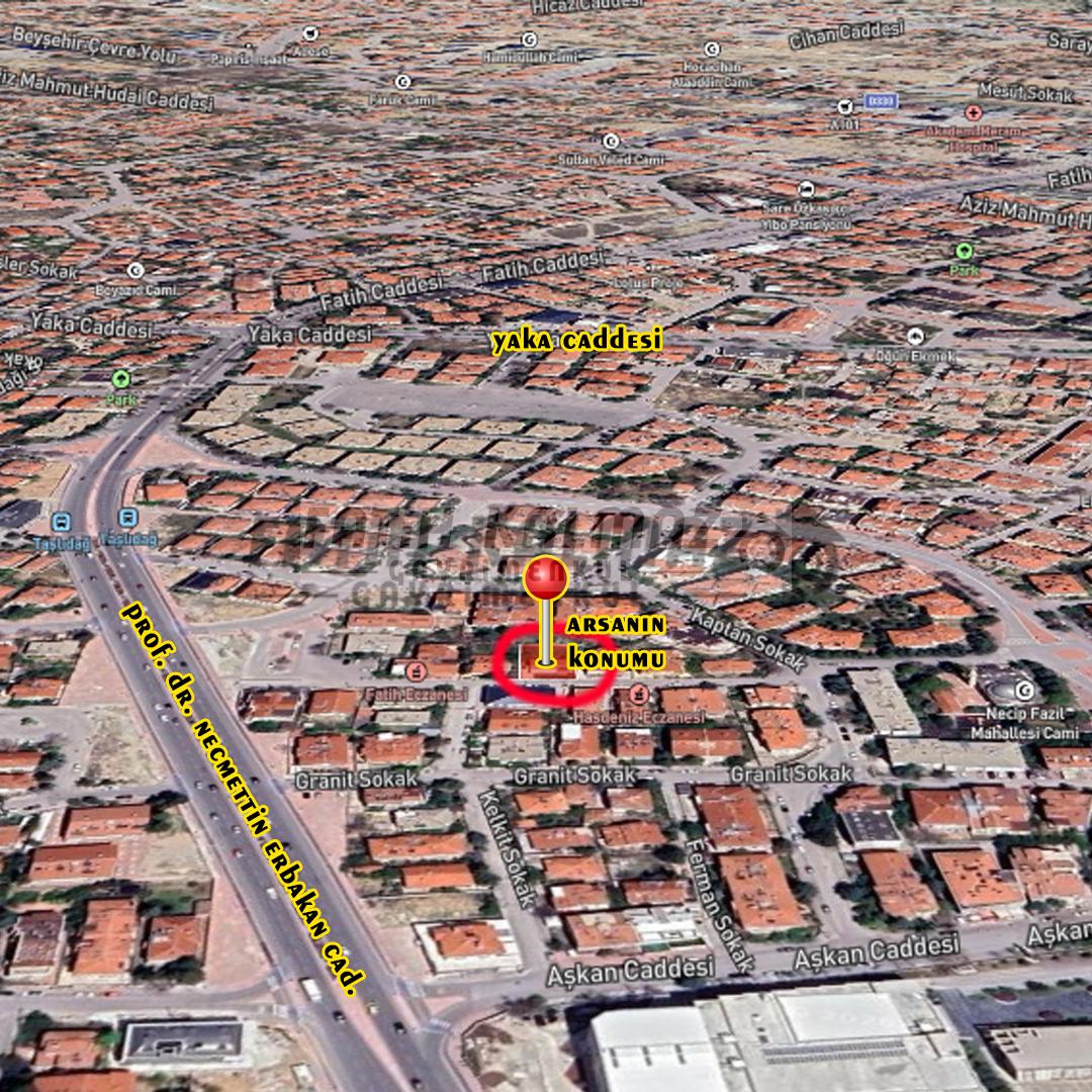 Meram Yaka'da Satılık Arsa - Müstakil - 550 M2 | 2 Kat İmarlı | Yatırıma Uygun