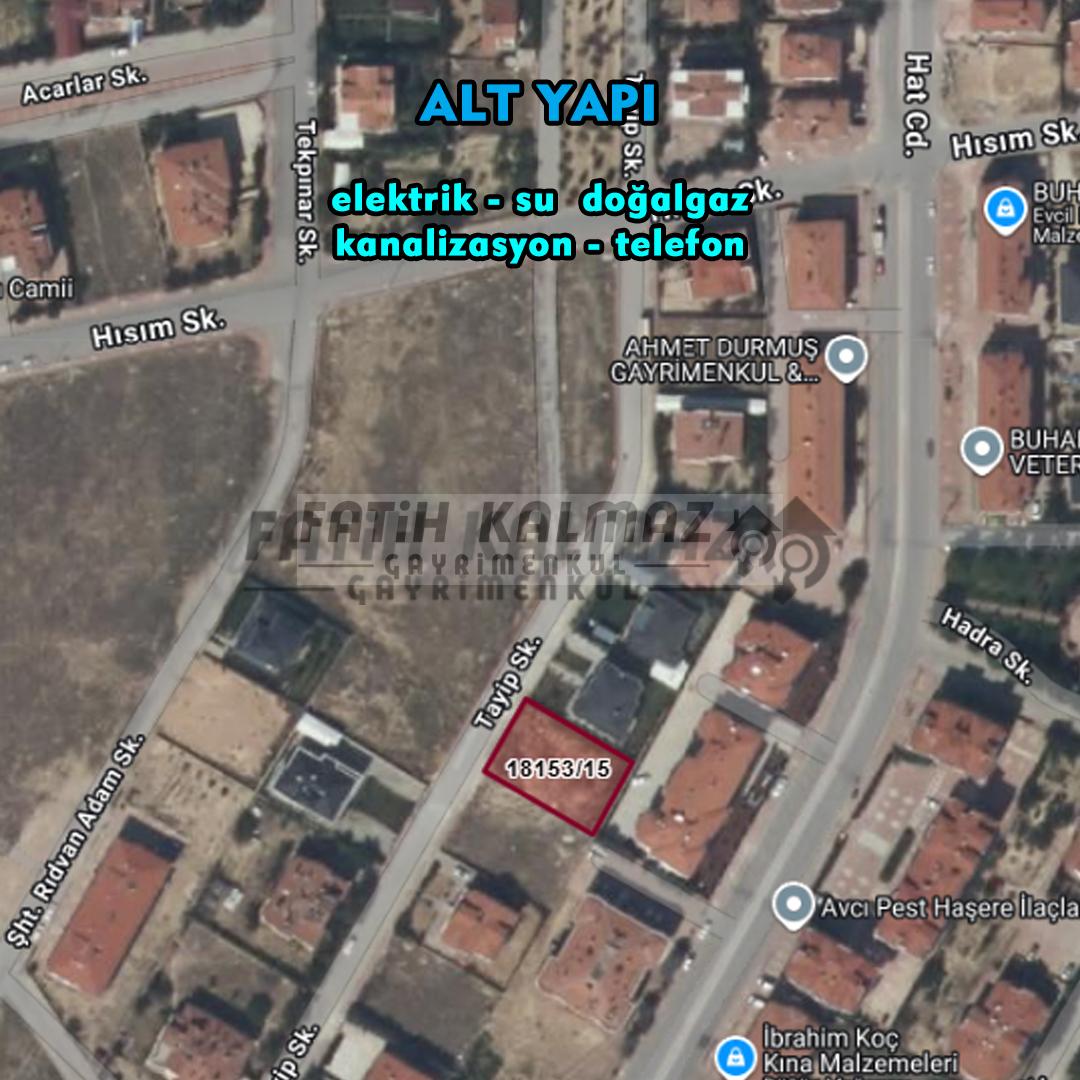 Selçuklu Buhara'da Satılık Arsa - Müstakil - 703 M2 | 2 Kat İmarlı | Villa Arsası