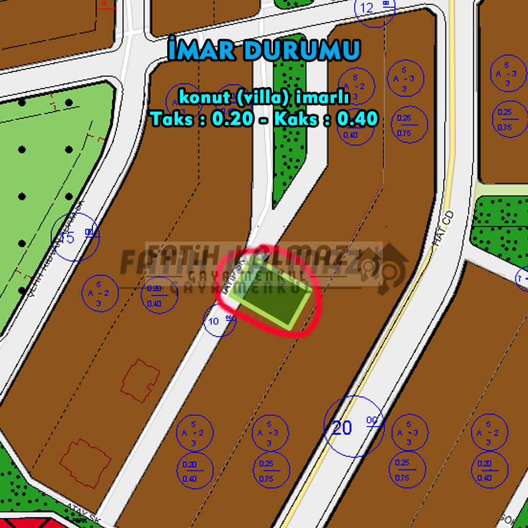 Selçuklu Buhara'da Satılık Arsa - Müstakil - 703 M2 | 2 Kat İmarlı | Villa Arsası