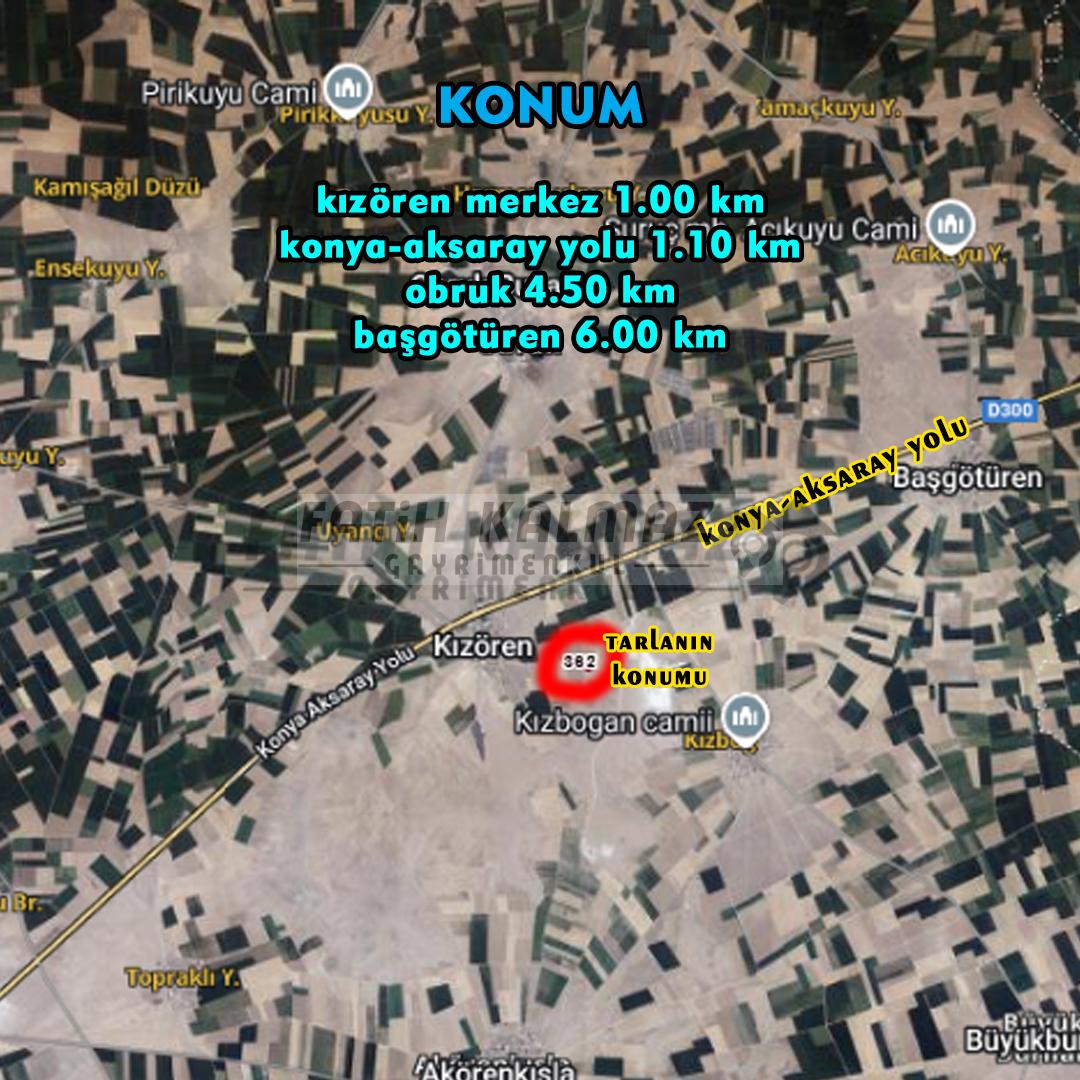 Karatay Kızören'de Satılık Tarla - Müstakil Tapu - 24.200 M2