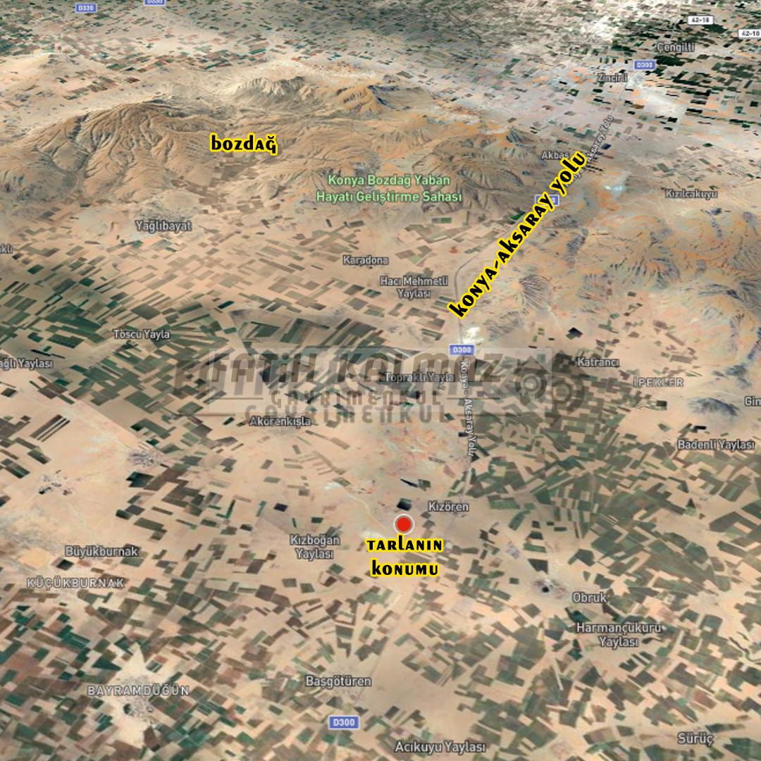 Karatay Kızören'de Satılık Tarla - Müstakil Tapu - 24.200 M2