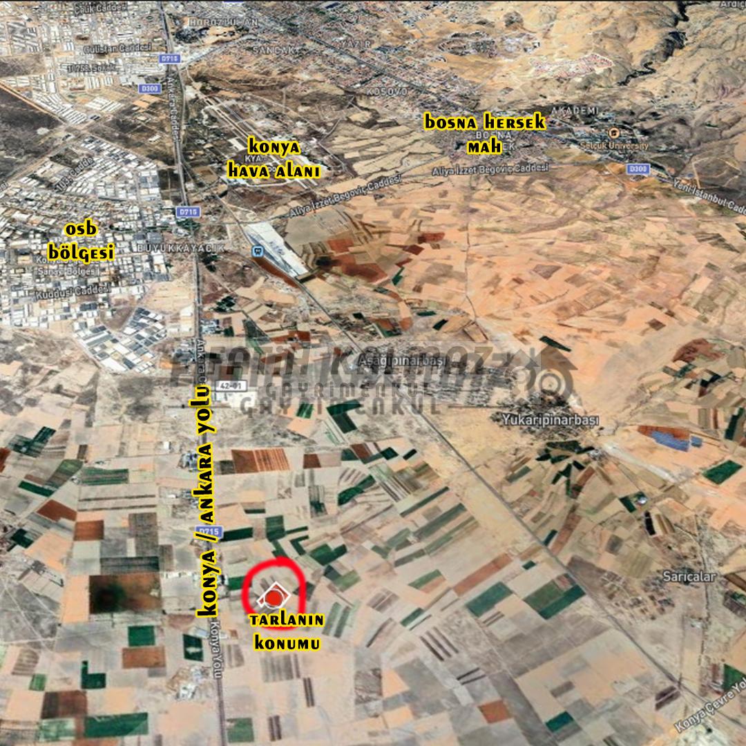 Selçuklu Aşağıpınarbaşı'nda Satılık Tarla - Hisseli - 7.746 M2