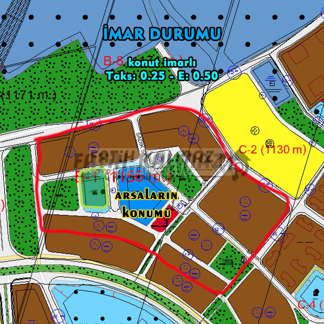 Selçuklu Yazır'da Satılık Arsa - Müstakil - 600 M2