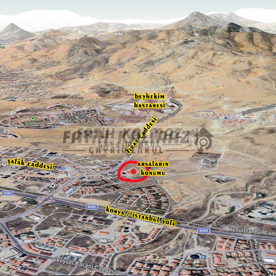 Selçuklu Yazır'da Satılık Arsa - Müstakil - 600 M2