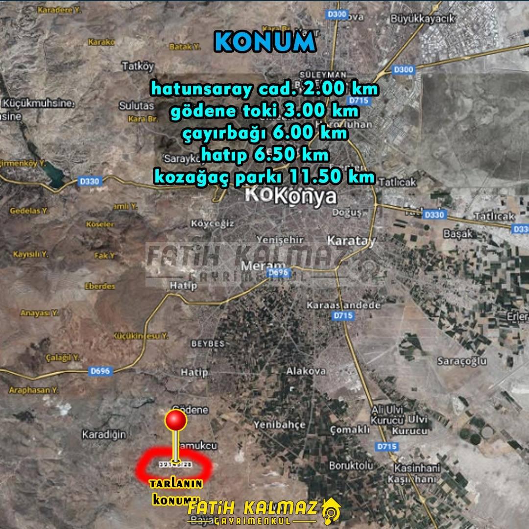 Meram Pamukçu'da Satılık Tarla - Müstakil - 27.553 m2