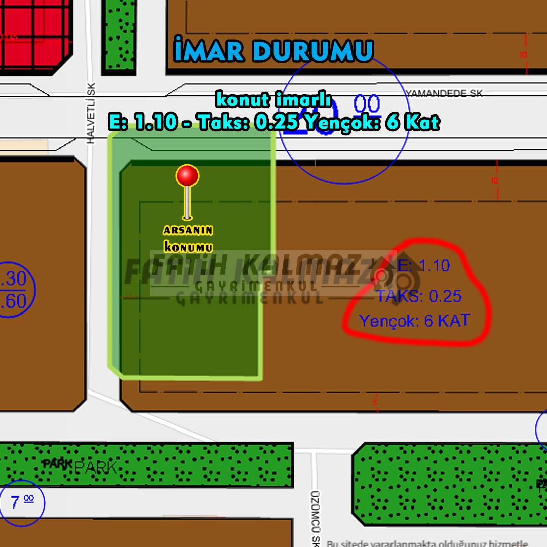 Selçuklu Sancak'da Satılık Arsa - Hisseli - 552 M2
