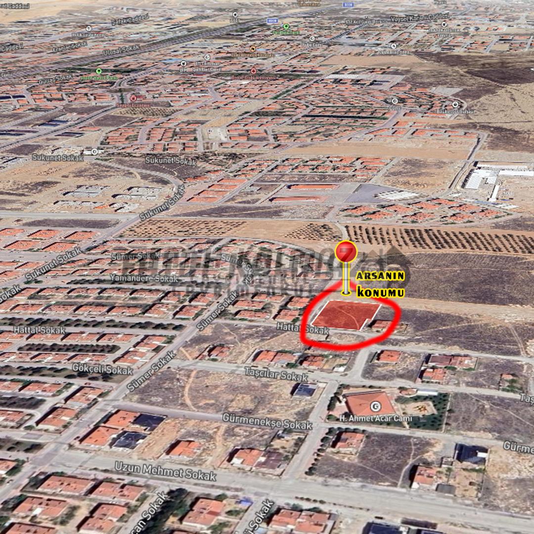 Selçuklu Sancak'da Satılık Arsa - Hisseli - 552 M2