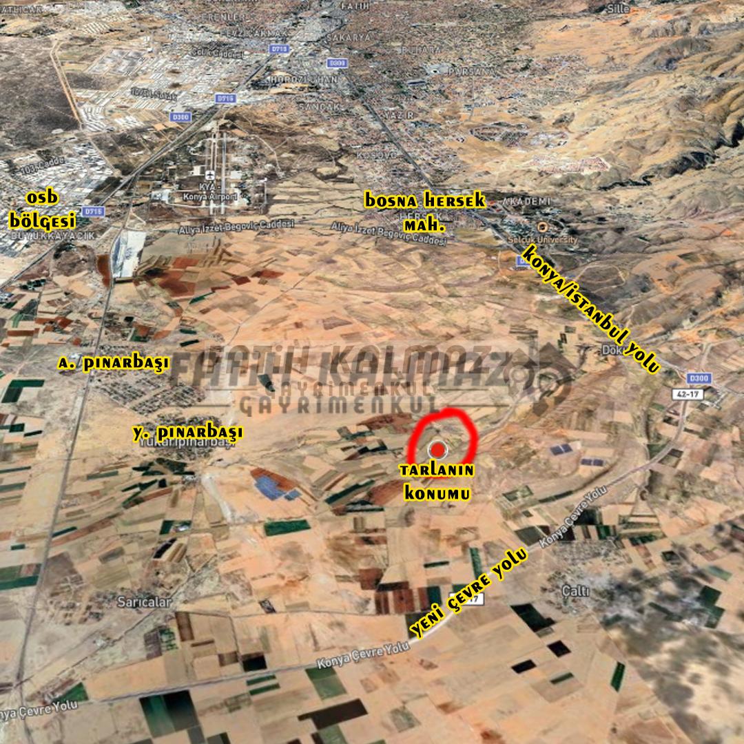 Selçuklu Yukarıpınarbaşı'nda Satılık Tarla - Hisseli - 10.581 M2