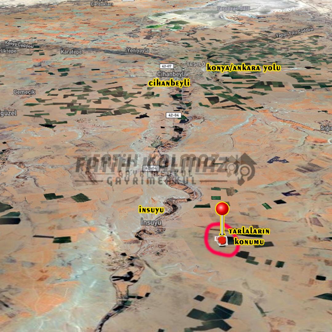 Cihanbeyli İnsuyu'da Blok Halinde Sulak Tarla - 619.600 M2