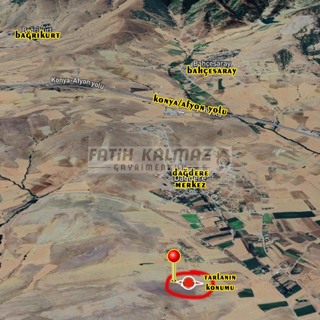 Selçuklu Dağdere'de Satılık Tarla - Müstakil Tapu - 7.527 M2
