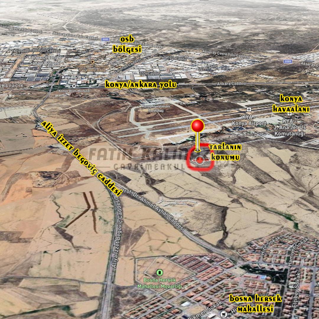 Selçuklu Sancak'da Satılık Tarla - Hisseli - 412 M2