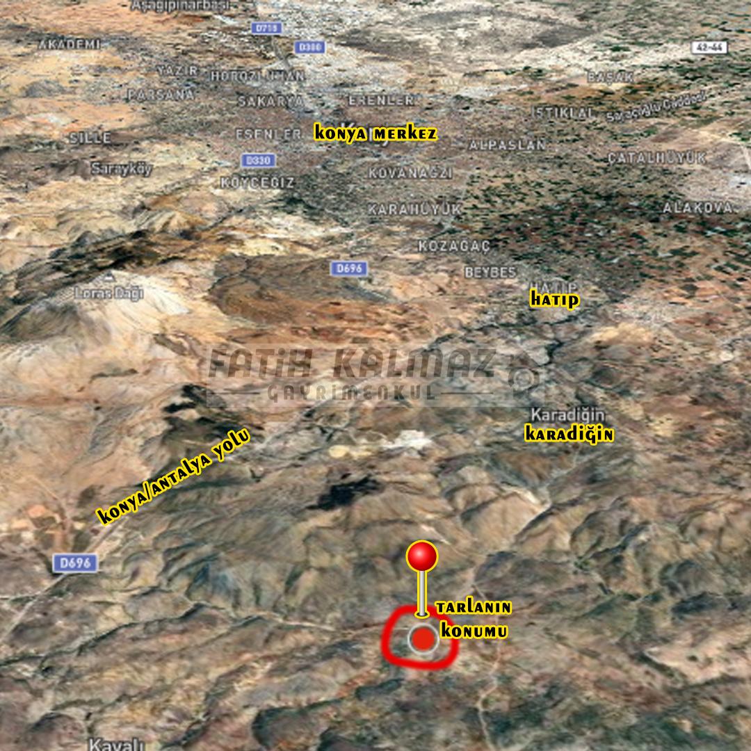 Meram Kilistra'da Satılık Tarla - Müstakil Tapu - 10.391 M2